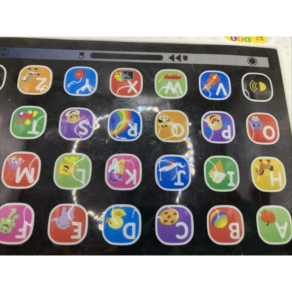 Fisher Price Laugh Learn Smart Stages Tablet Multicolor Learning Toy Works Great